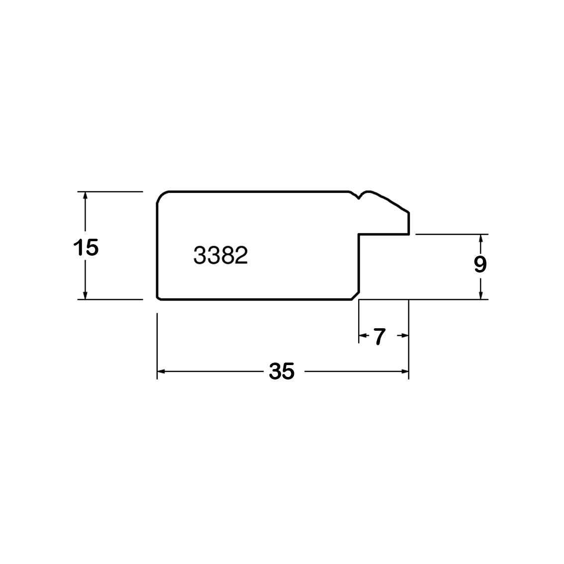 3382/MM Bilderrahmen