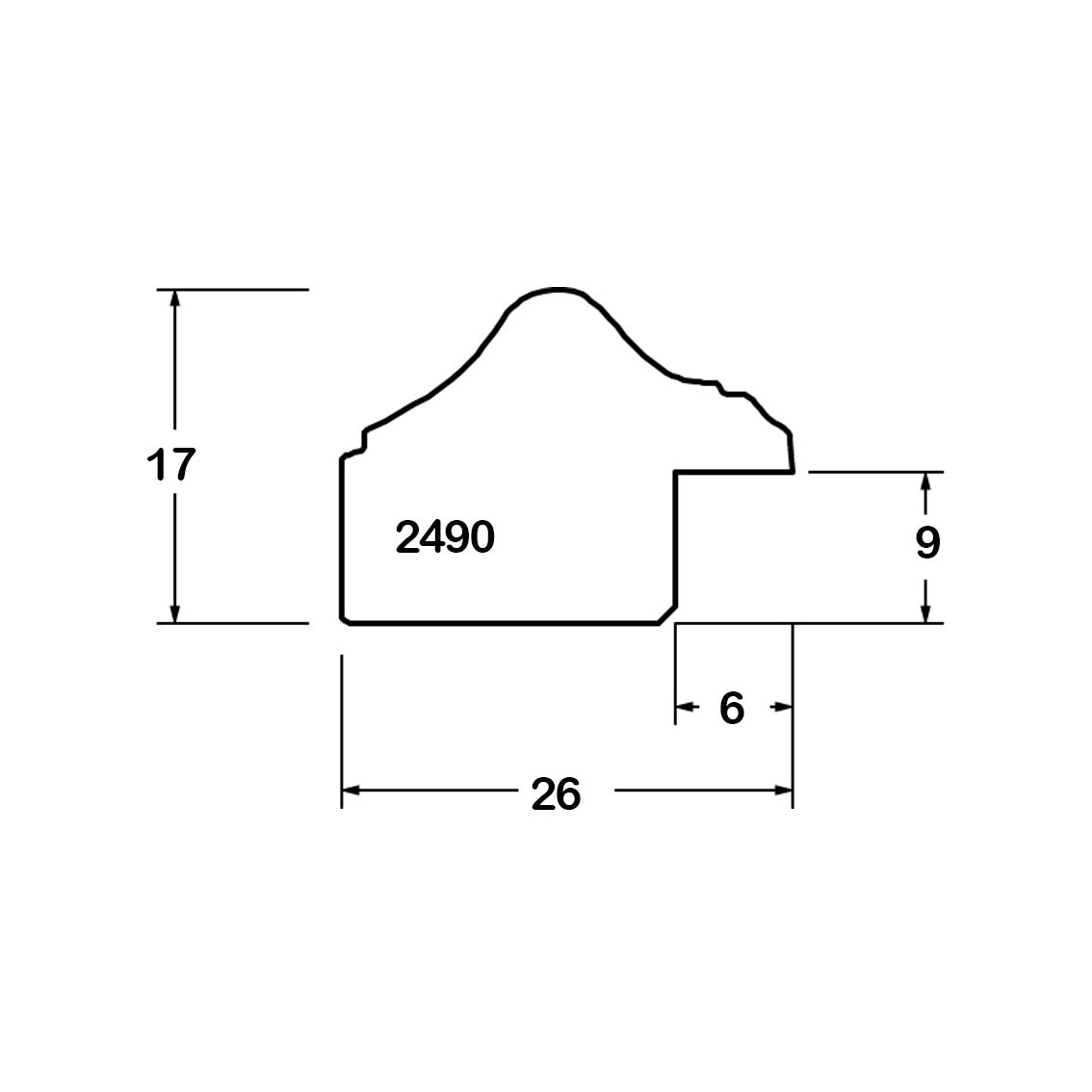 2490-OO Bilderrahmen